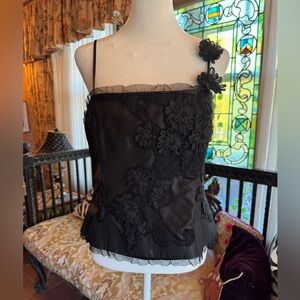 Formal Black Corset Top